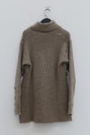 Marc le bihan round neck sweater 2772 taupe gray -brown